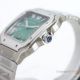 TW Factory Replica Cartier Santos 39.8mm Large Model Green Ombre Dial Steel Watch (5)_th.jpg